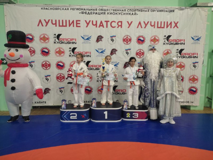 Отлично выступили на новогоднем турнире по киокушин 2